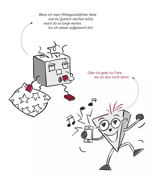 Illustration: Grundrechtefibel, LpB BW & Herder 2019 / Entwurf Poli u. Tik: Helga Ritter, Umsetzung: Tamara Dubinin.