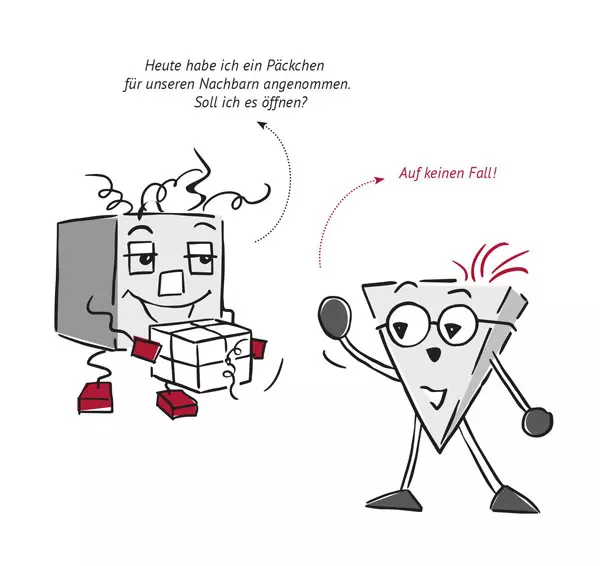 Illustration: Grundrechtefibel, LpB BW & Herder 2019 / Entwurf Poli u. Tik: Helga Ritter, Umsetzung: Tamara Dubinin.