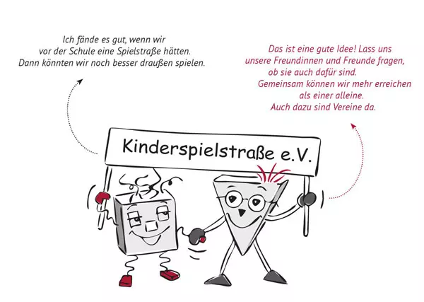 Illustration: Grundrechtefibel, LpB BW & Herder 2019 / Entwurf Poli u. Tik: Helga Ritter, Umsetzung: Tamara Dubinin..