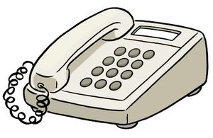 Grafik: Ein Telefon