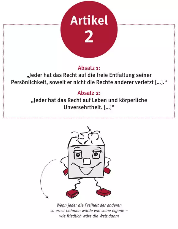 Illustration: Grundrechtefibel, LpB BW & Herder 2019 / Entwurf Poli u. Tik: Helga Ritter, Umsetzung: Tamara Dubinin.