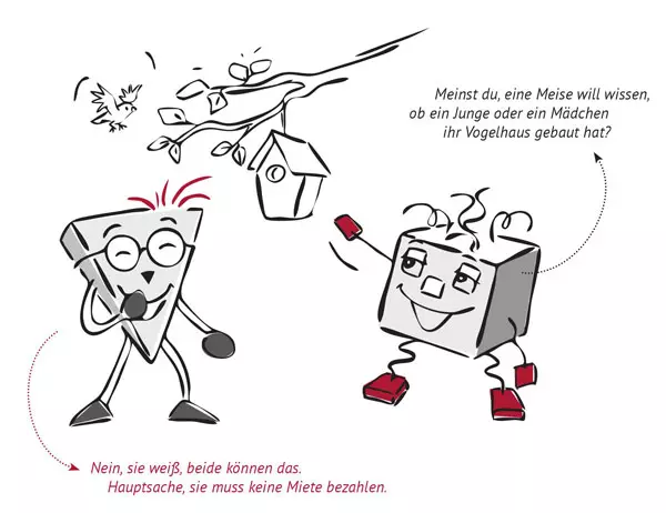 Illustration: Grundrechtefibel, LpB BW & Herder 2019 / Entwurf Poli u. Tik: Helga Ritter, Umsetzung: Tamara Dubinin.
