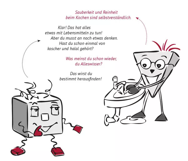 Illustration: Grundrechtefibel, LpB BW & Herder 2019 / Entwurf Poli u. Tik: Helga Ritter, Umsetzung: Tamara Dubinin.