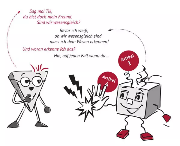 Illustration: Grundrechtefibel, LpB BW & Herder 2019 / Entwurf Poli u. Tik: Helga Ritter, Umsetzung: Tamara Dubinin.